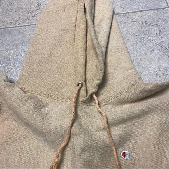 Super cool tan champion hoodie XL - Picture 4 of 5